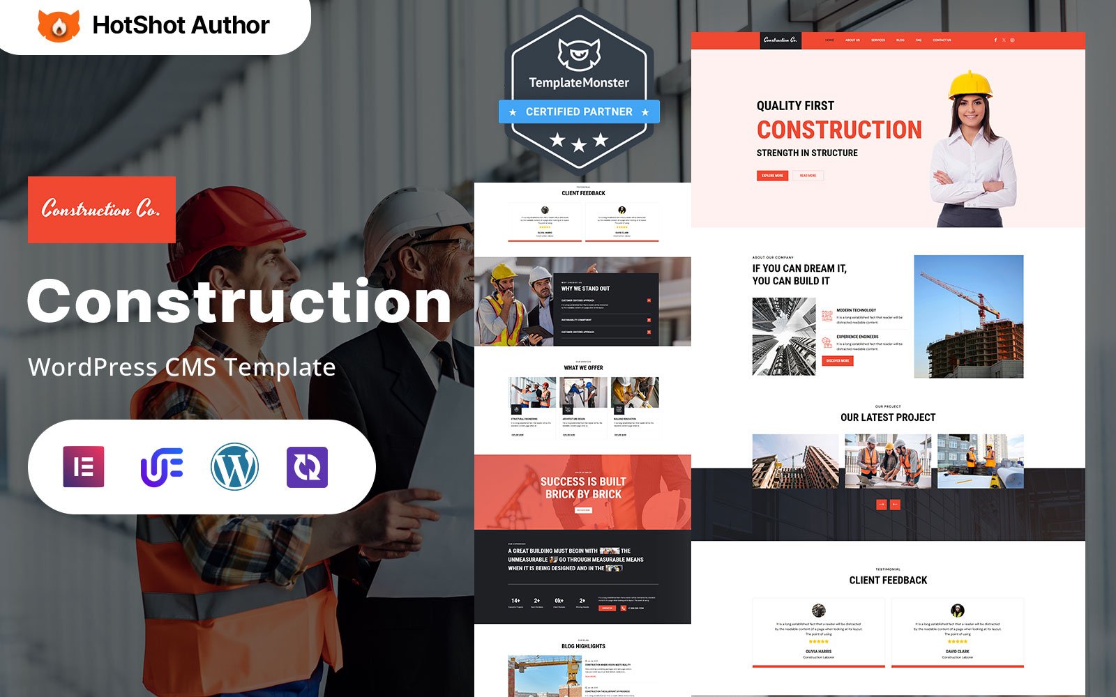 Construction Co. – Construction Projects WordPress Responsive Theme WordPress Theme