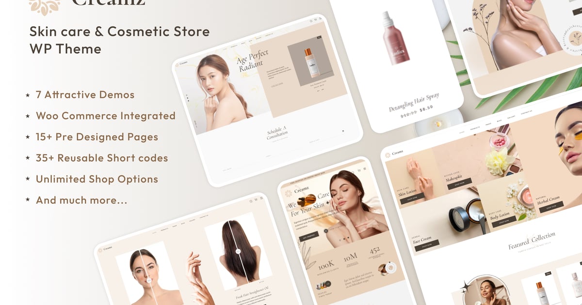 Creamz – Beauty WooCommerce Theme