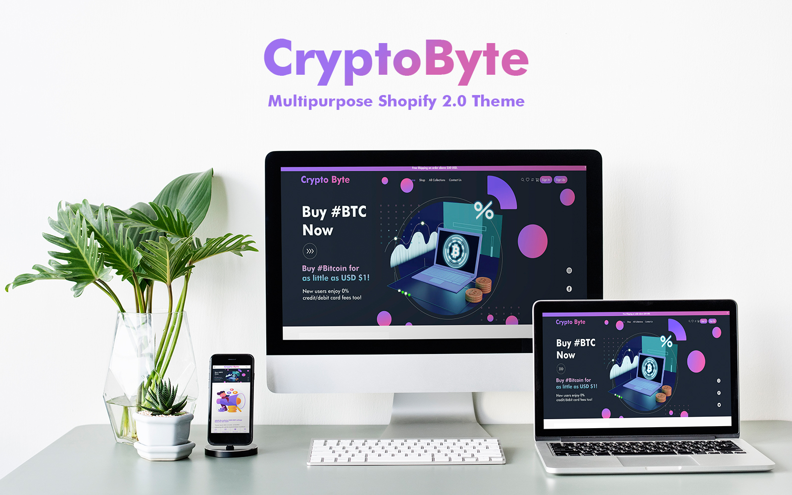 CryptoByte – Multipurpose Shopify 2.0 Theme Shopify Theme