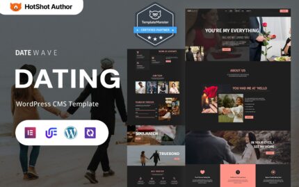 Date Wave – Dating Platform And Matchmaking WordPress Elementor