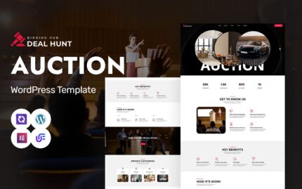 Deal Hunt – Auctions, Marketplace And Antique Sales WordPress Elementor Theme WordPress Theme