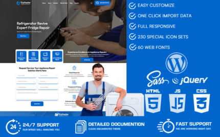 FixMaster – Appliances Repair WordPress Theme