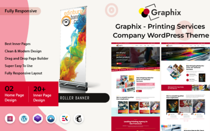 Graphix – Printing Services Company WordPress Theme