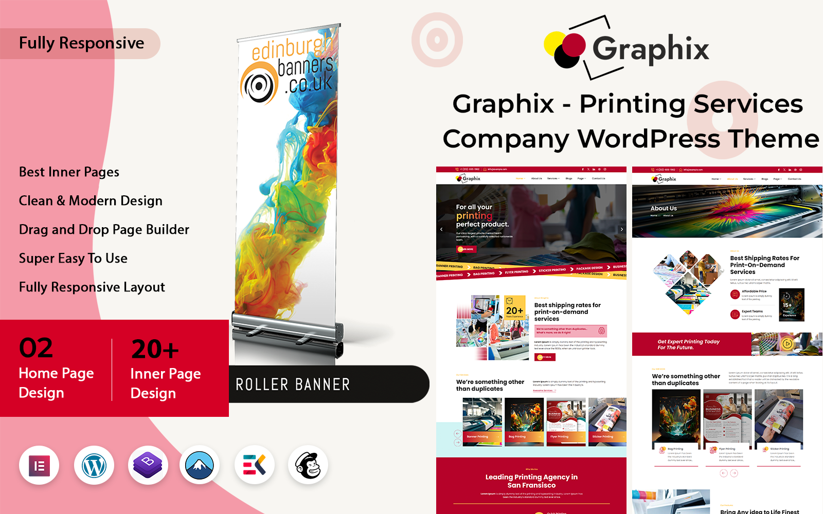 Graphix – Printing Services Company WordPress Theme