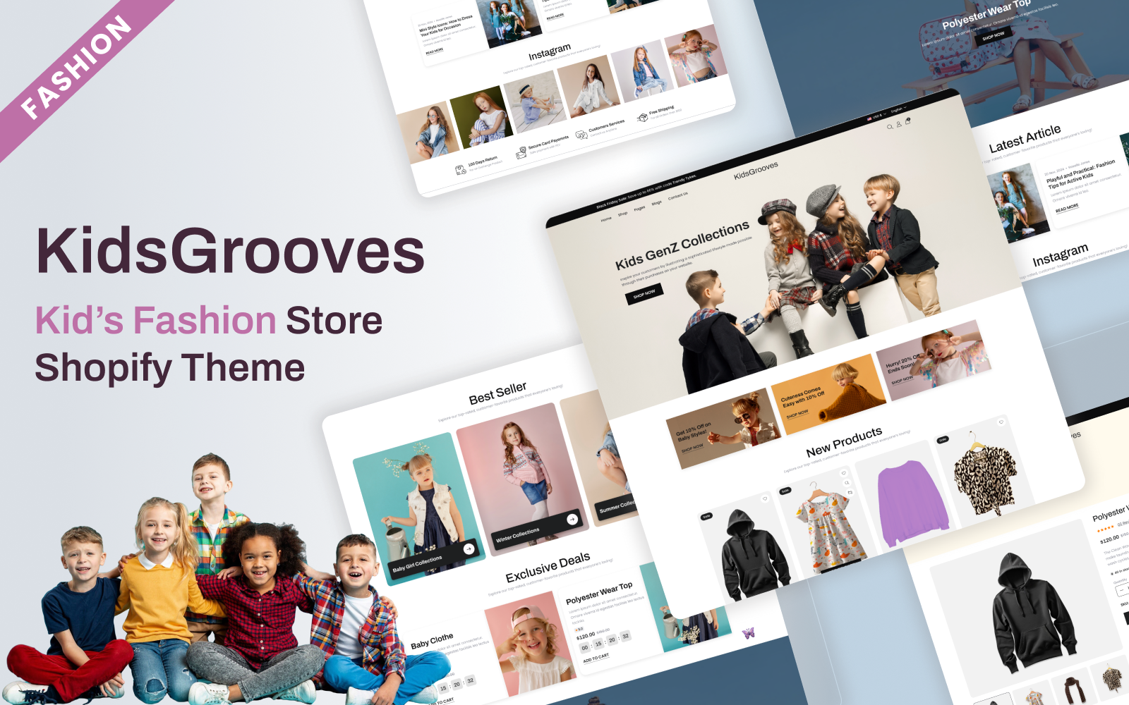 Kids Grooves – Baby Shop and Kids Clothing Store Shopify Theme