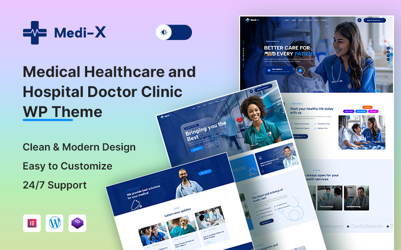 MediX – Medical Healthcare & Hospital Doctor Clinic WordPress Theme