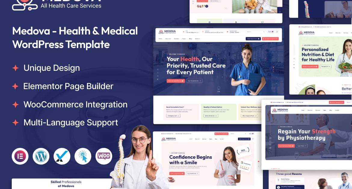 Medova – Health & Medical WordPress Theme