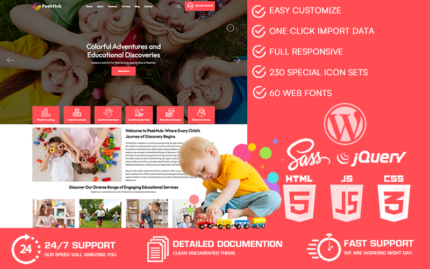 PeekHub – Kindergarten & Preschool WordPress Theme