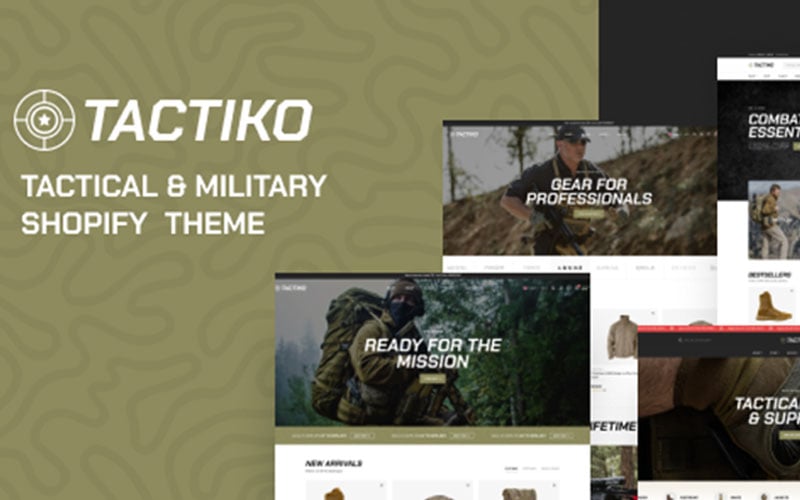 Tactiko – Tactical & Military Shopify Theme
