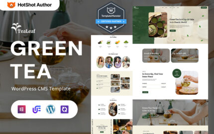 TeaLeaf – Organic Green Tea Store And Herbal Infusions WordPress Elementor Theme WordPress Theme