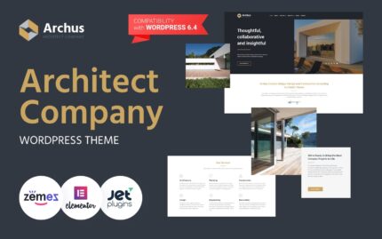 Archus – Architect Company WordPress Elementor Theme WordPress Theme