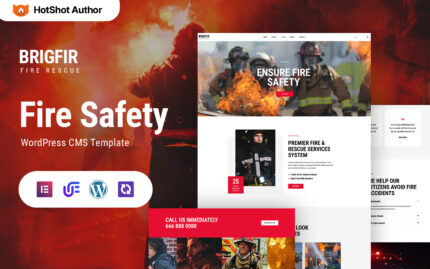 Brigfir – Fire Department and Security WordPress Elementor Theme WordPress Theme