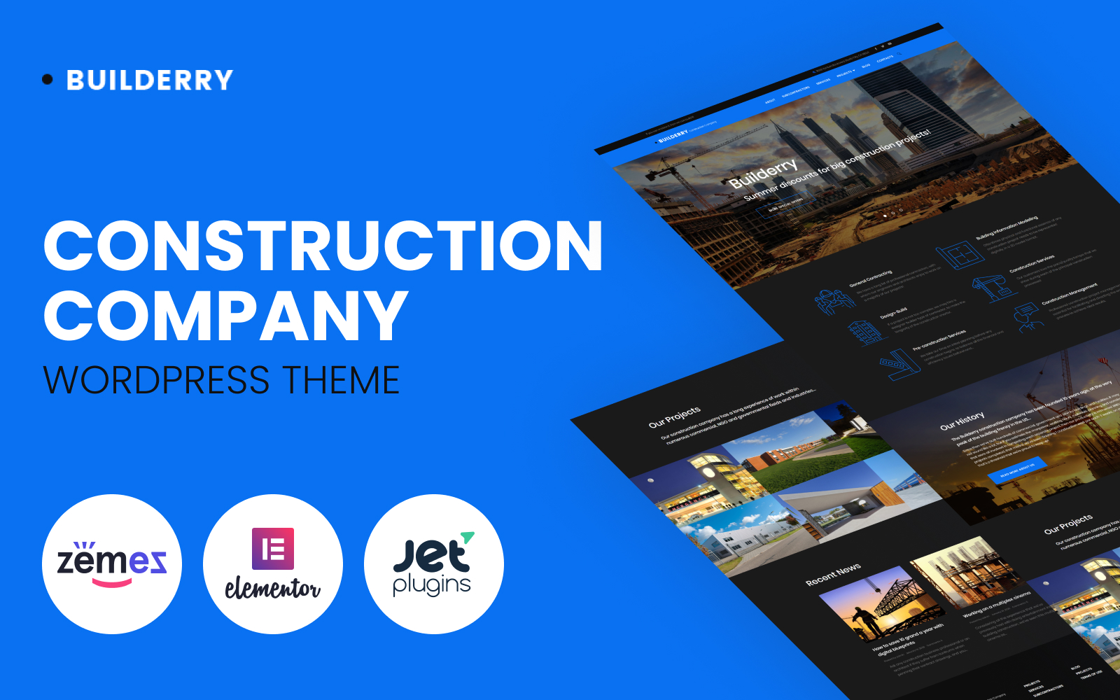 Builderry – Construction Company WordPress Theme