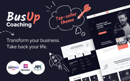 BusUp – Engaging And Inspiring Public Speaker Website WordPress Theme