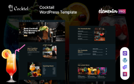 Cocktel – Cocktail Bar And Restaurant WordPress Theme