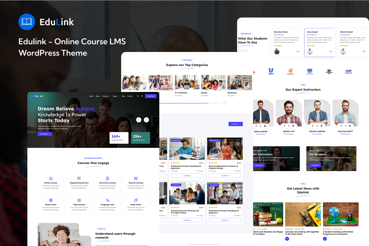 Edulink – Online Course LMS WordPress Theme
