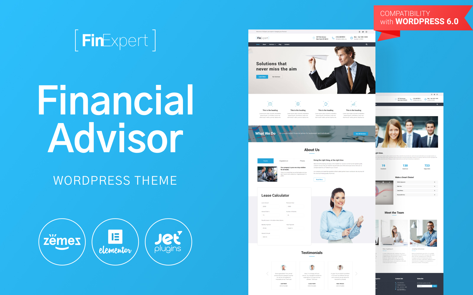 FinExpert – Financial Advisory Company Responsive WordPress Theme