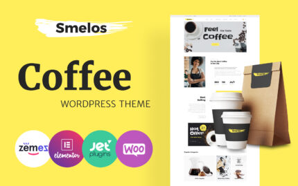 Smelos – Coffee Shop ECommerce Classic Elementor WooCommerce Theme