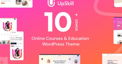 UpSkill – Education Courses LMS WordPress Theme